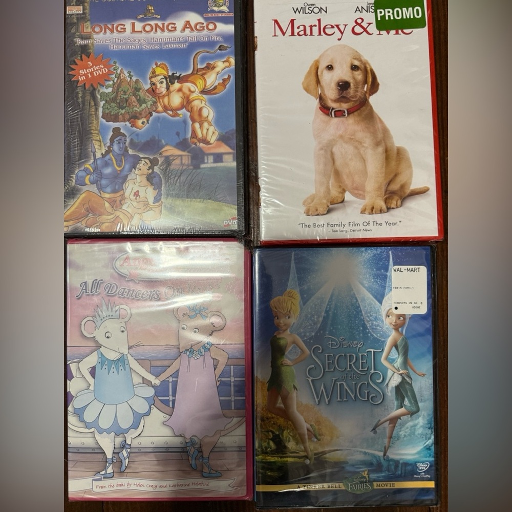 🧚‍♀️✨ Family Favorites & Animated Adventures DVD Collection (4 Titles) 🎥